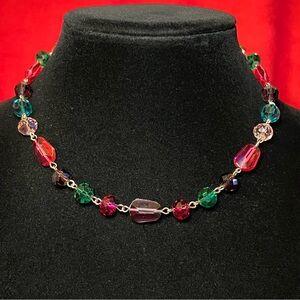 Liz Claiborne Colorful Gemstone Necklace